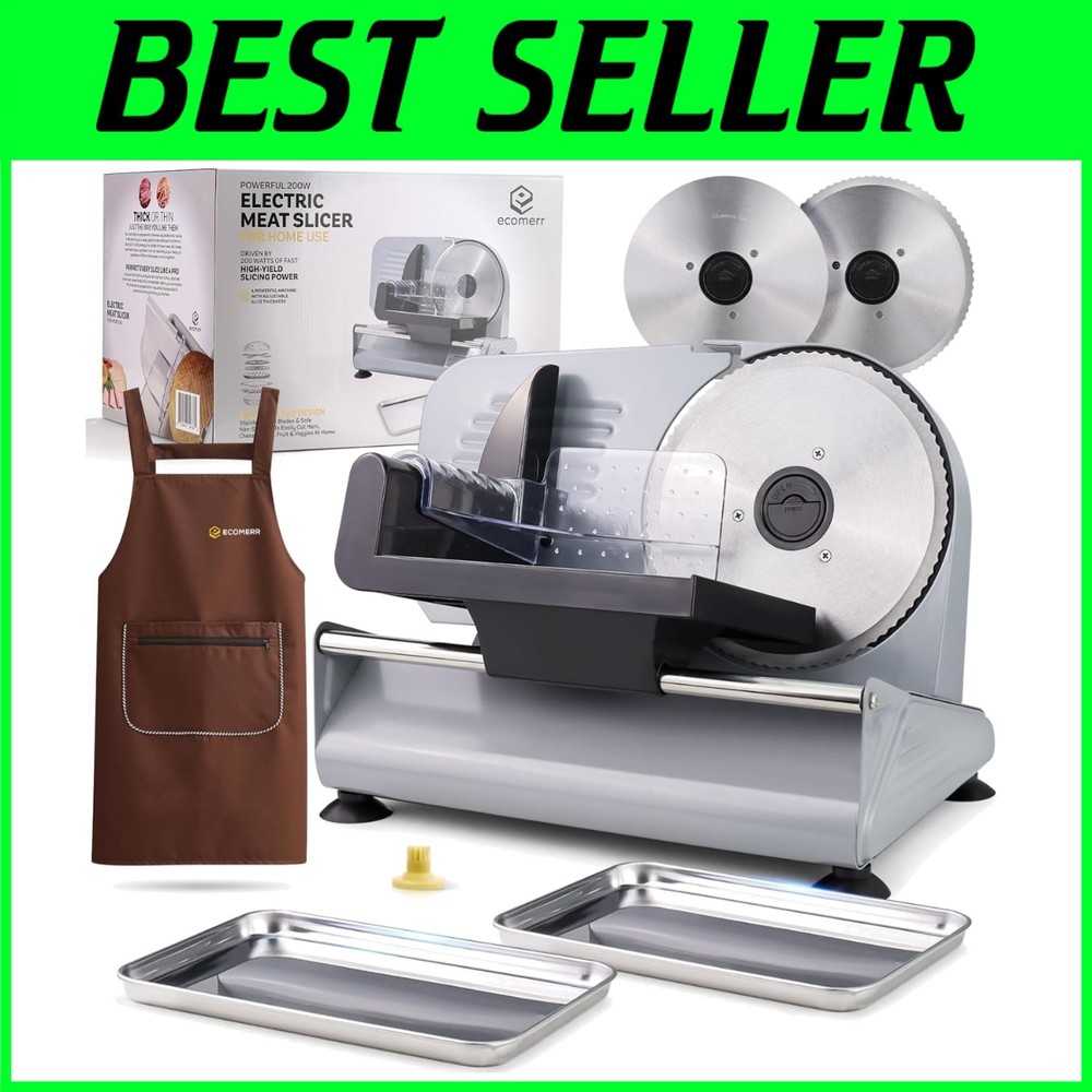 Home Use Meat Slicer with Safety Features