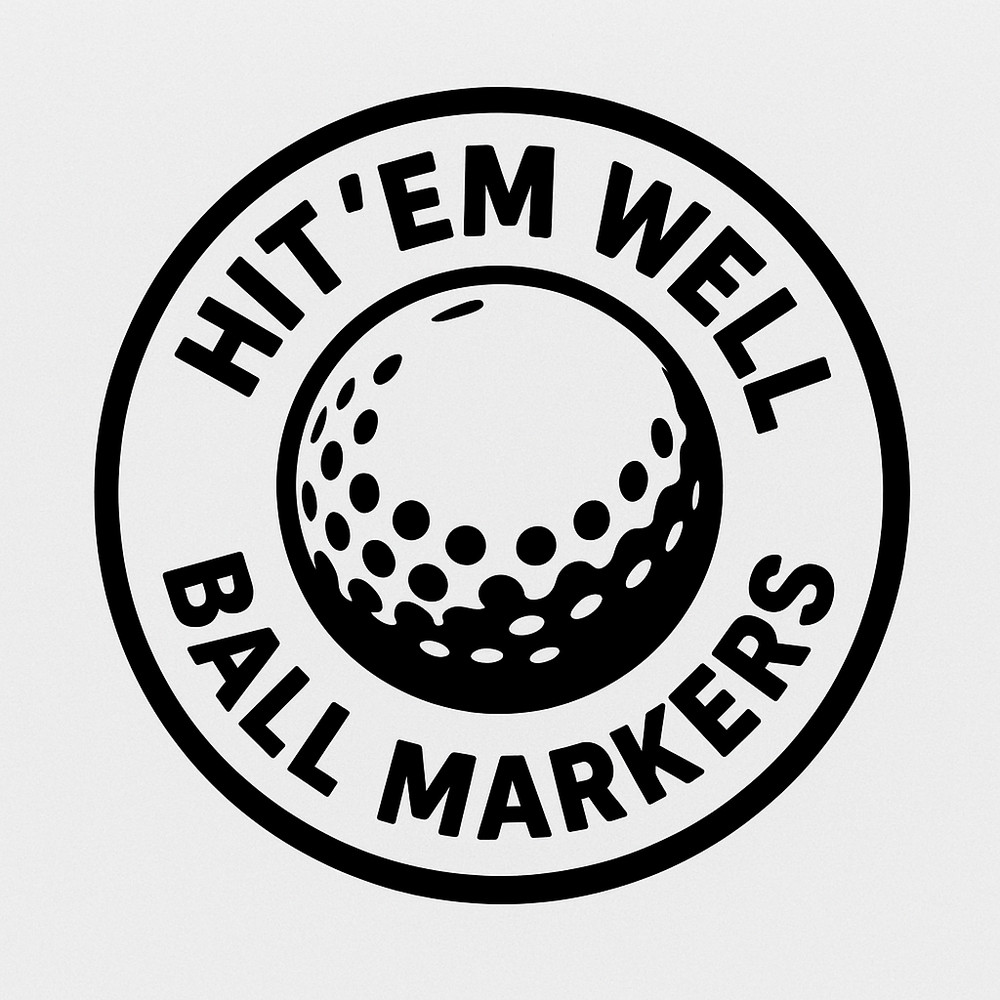 Custom Golf Ball Marker-1.25 inch diameter!-Hand Made - Copper - flame aged