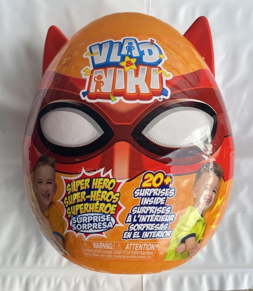 Vlad &Niki 20+Surprises Inside Super hero Surprise Egg - Red - By Zuru———35