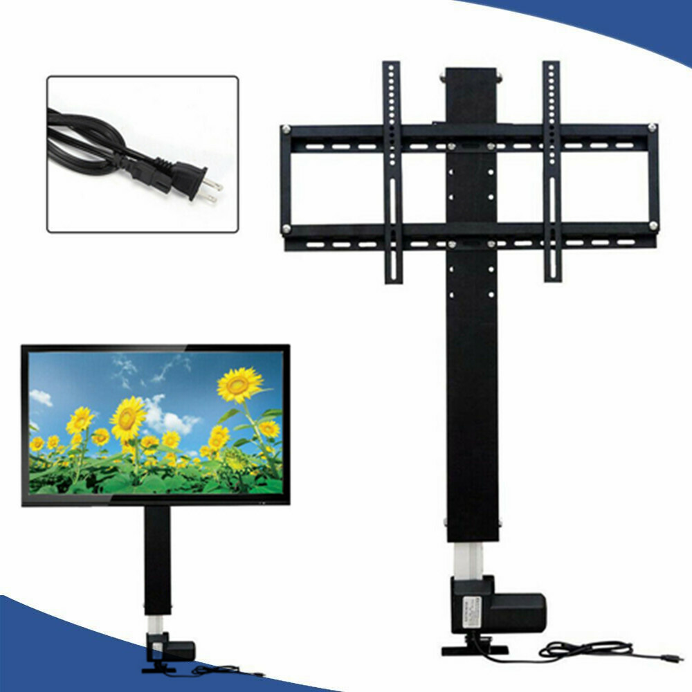 Motorized TV Lift Stand Mount Bracket For 26"-57" TVs With Remote Controller