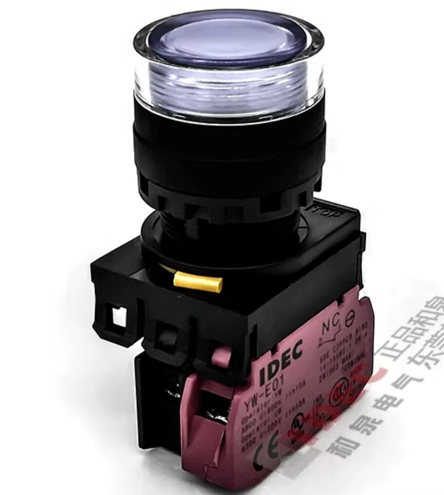1pcs IDEC push button switch with light YW1L-MF2E01Q4W 24V