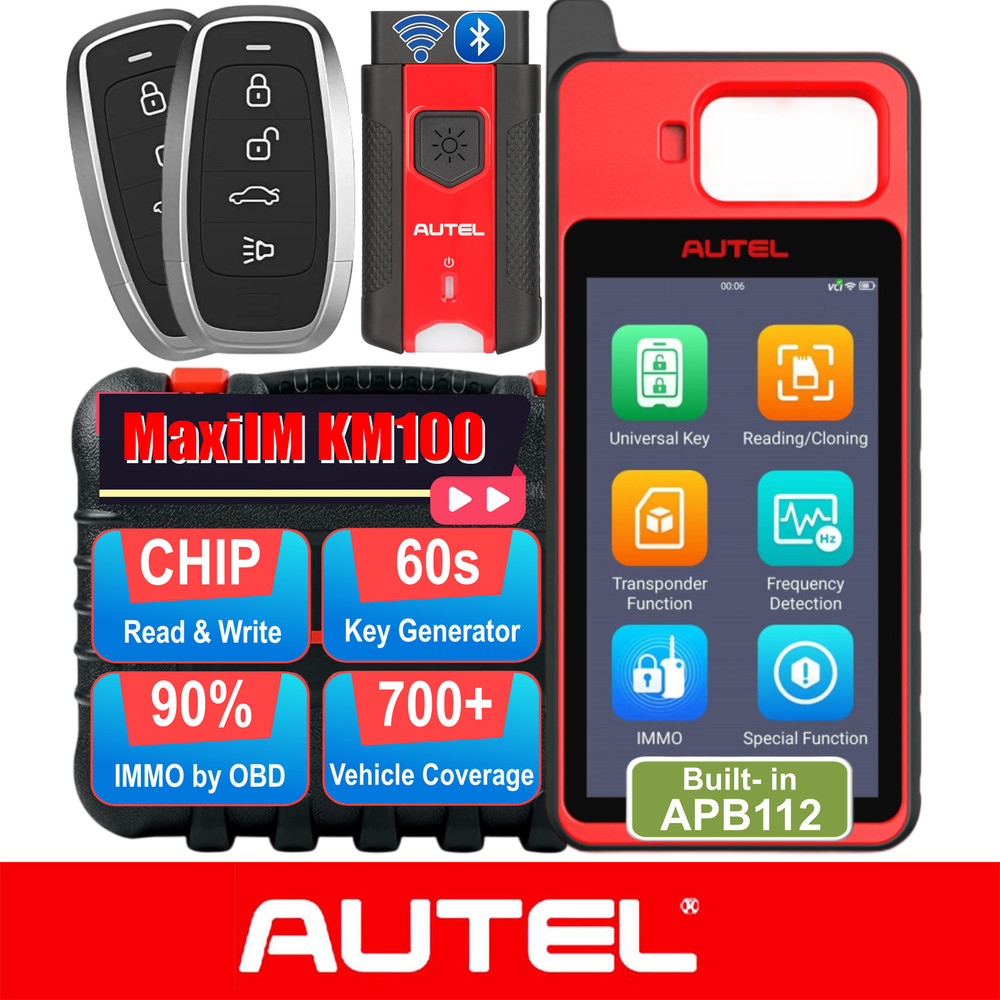 2026 autel maxiim km100 IMMO Key Fob Programming Programmer Immobilizer Keys Kit