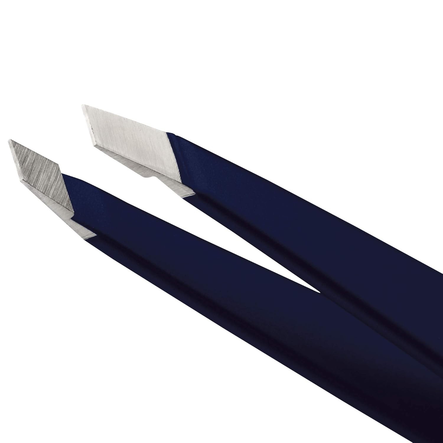 Tweezerman Evening Blue Full Slant Stainless Steel Slant Tweezer