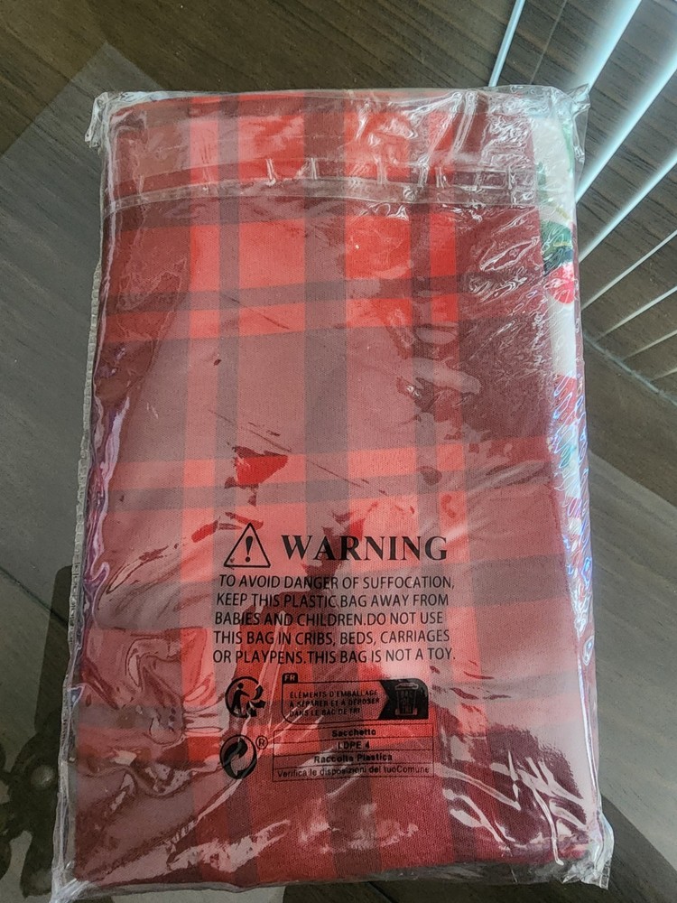 Romanstile Christmas Checkered Rectangle 60 x 102 (Rectangular), Holly-red