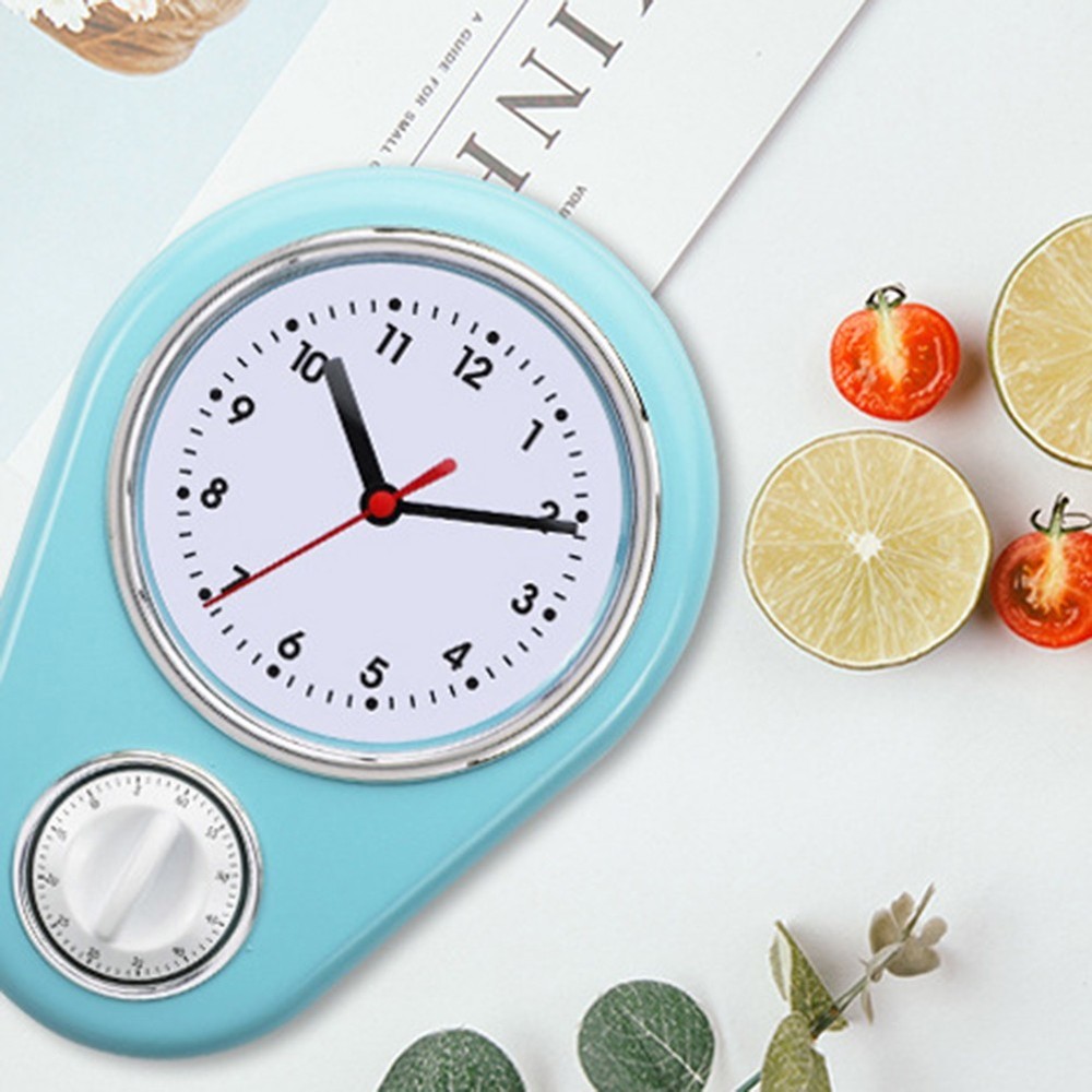 Kitchen Timer Wall Clock Multifunction 9 Inch Quartz Accurate and Easy to Use