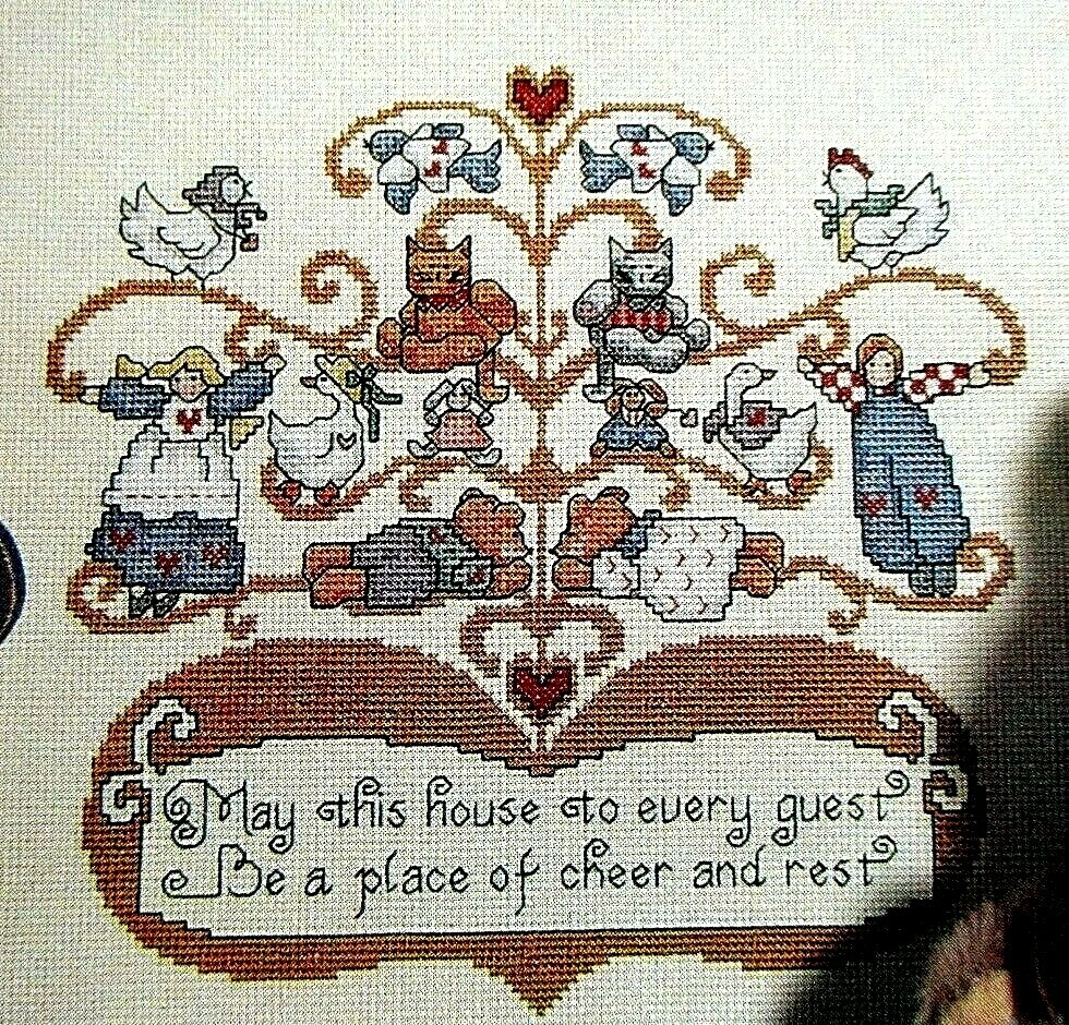 Guest Blessing Spring Flowers Heart Christmas Tree CROSS STITCH PATTERNS