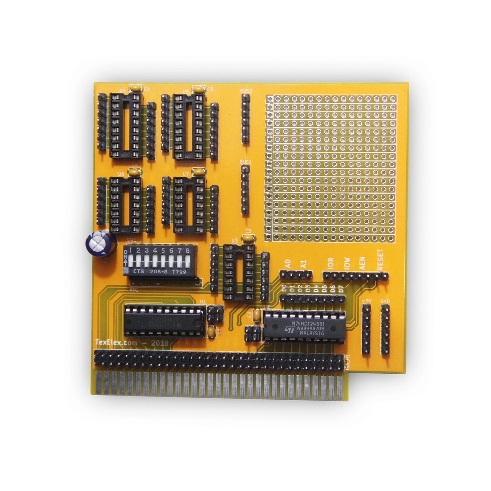 TexElec's 8 Bit ISA Prototype Card v1.0 (PCB Only)