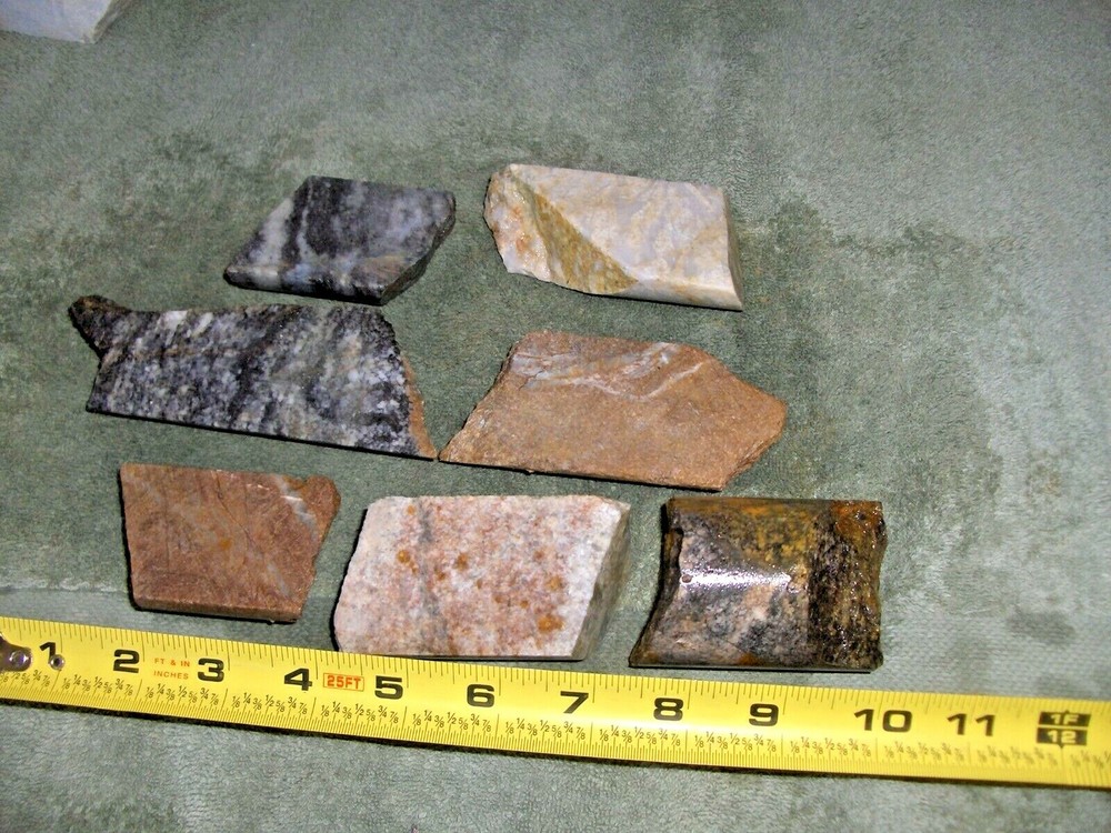 Split Drill Core Samples From Alaska Gold Mine 7 Pieces #11