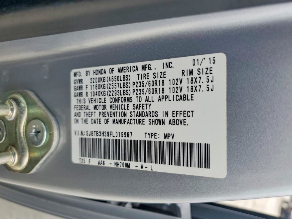 Console Front Floor Fits 13-15 RDX 5025835