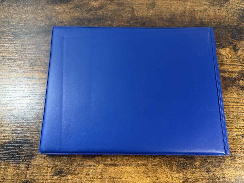 US Navy Certificate Folder Presentation Holder Vintage Blue Seal