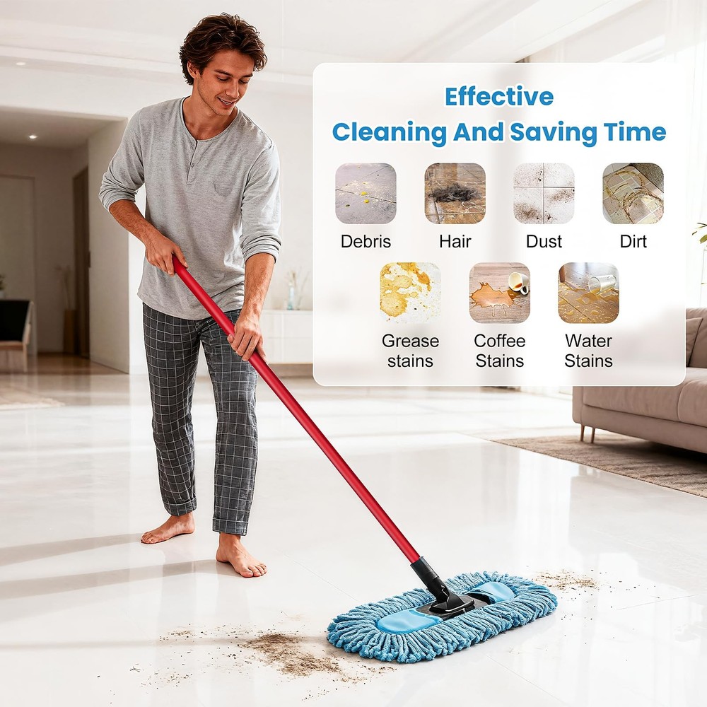 1 Pack Dust Mop Head for O-Cedar Dual-Action Dust Mop Pads Refills Microfiber...