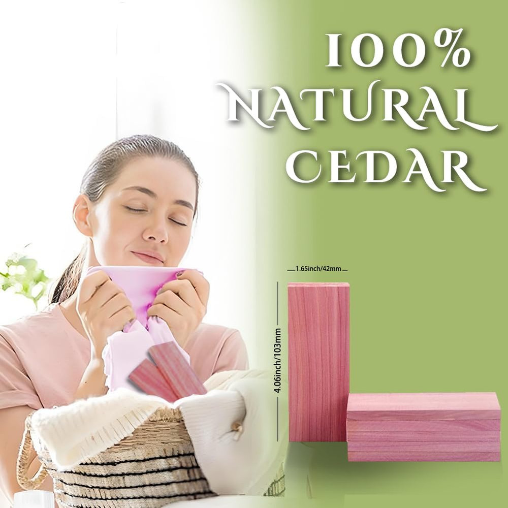 Cedar Blocks for Closet Storage,100% Aromatic Red Ceder Blocks Cedar Planks Chip