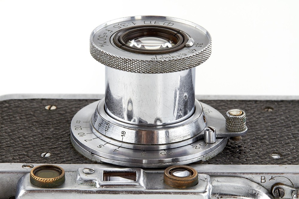 Fed I Camera #2329 Lens Fed 3.5/50mm w/Orginal Case strap cap spool