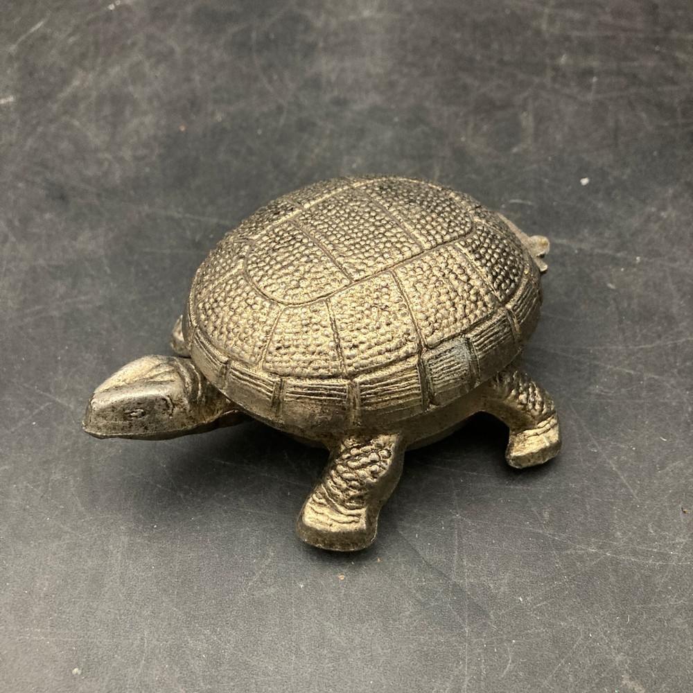 Desktop Bentley Alarm Clock in a Solid Brass Turtle Base/Clock NOT Working AS-IS