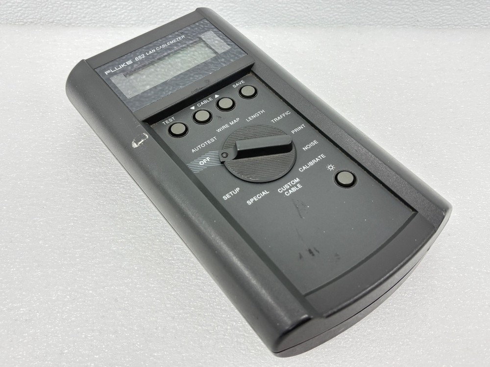 Pre Owned | FLUKE MODEL 652 Industrial/Professional LAN Cable Meter - Grey