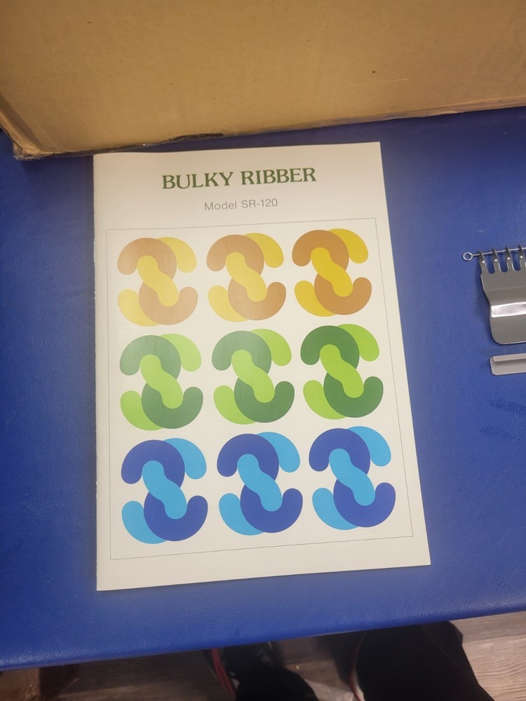 Never Used SR-120 Bulky Ribber Ribbing Attachment Complete!