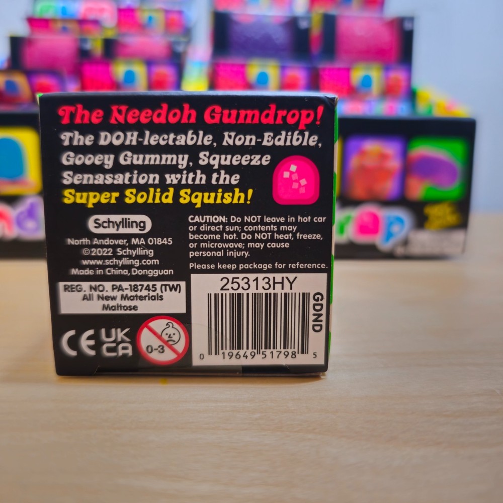 NeeDoh - GUMDROP - Super solid squish -mixed colors "Ships Same Day"