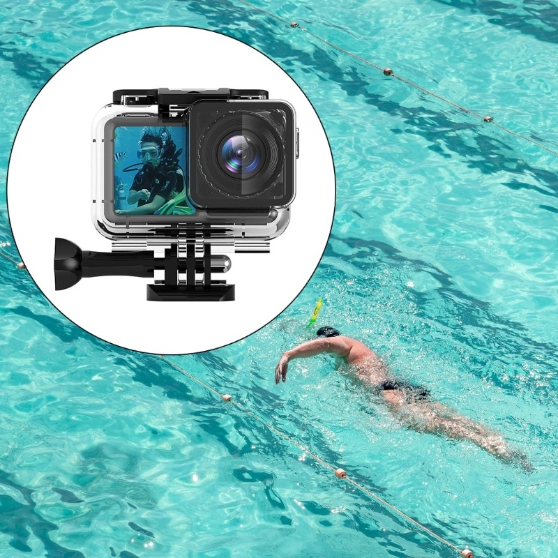 Divings Swimming Camera Waterproof Case Protective Shell for Action 1 Camera