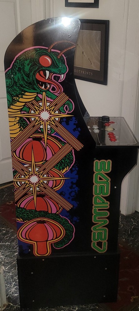 Arcade1Up Atari Deluxe 12-In-1 Arcade Machine with Riser. Asteroids Centipede