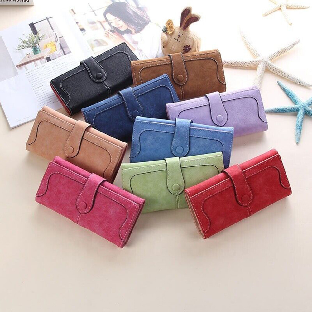 Women Soft Leather Wallet Long Clutch Pocket Credit Card Holder Purse Handbag US