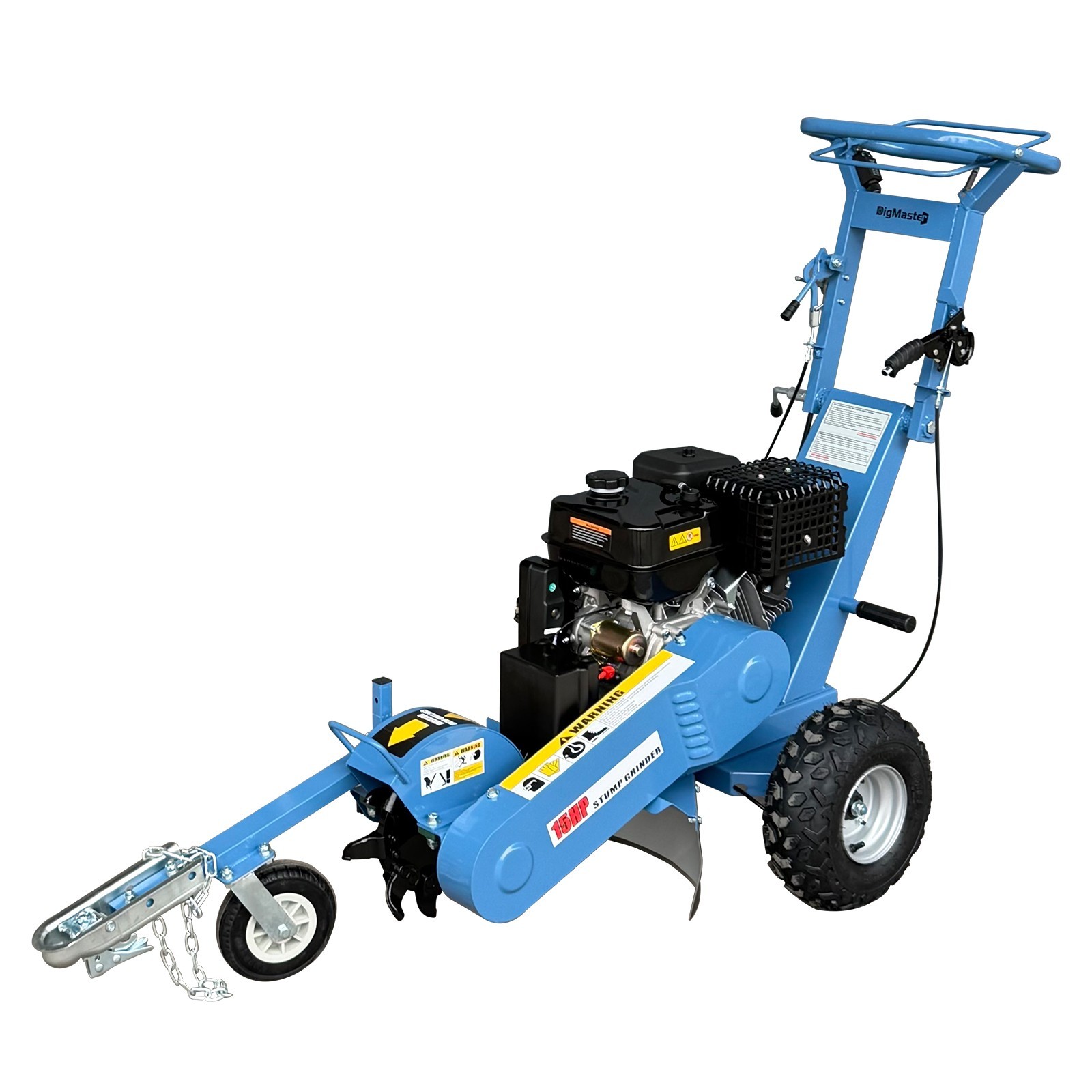 Stump Grinder 15HP 420cc Walk-behind, Electrec Start, 15 Cut Height/10 Cut Depth