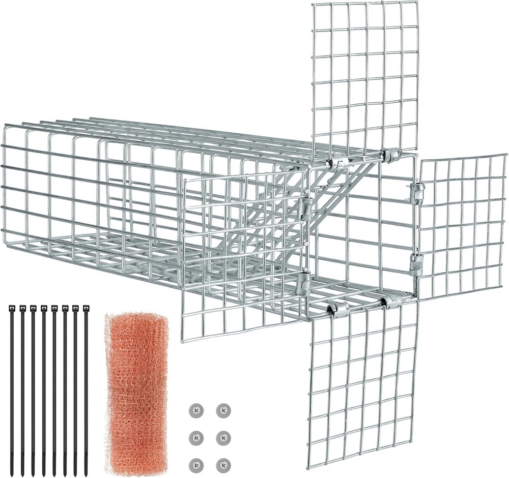 Humane Squirrel Excluder One Way Door Attic Copper Mesh Trap