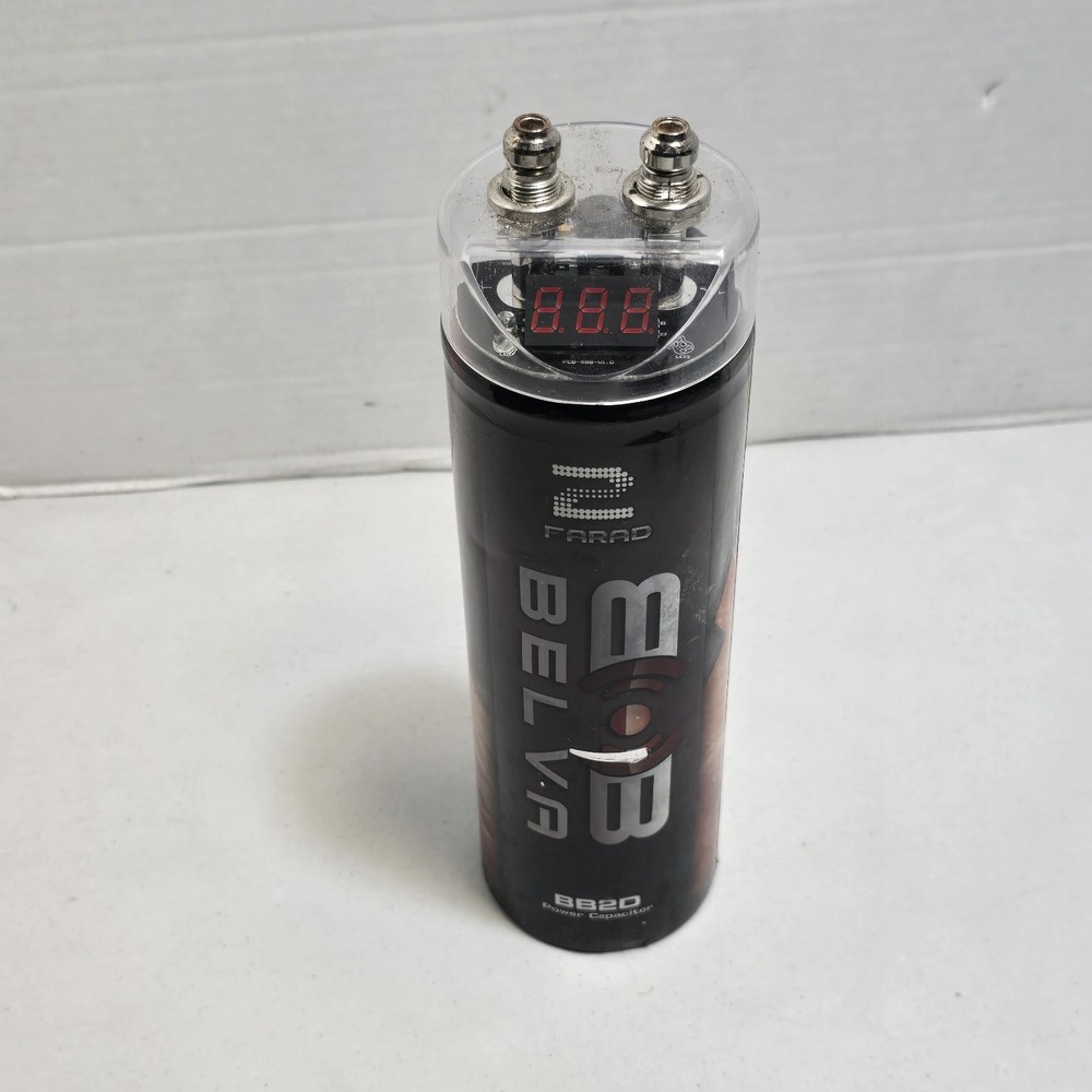 Belva BB2D 2 Farad Capacitor with Red Digital Voltage Meter