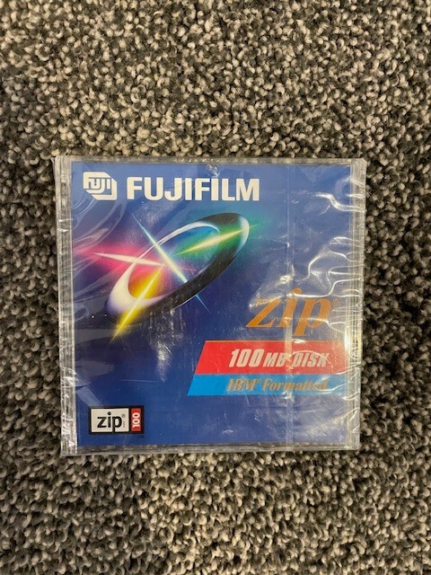 Fujifilm 100MB IBM Formatted Zip Disk Never Been Opened W/ Plastic Case