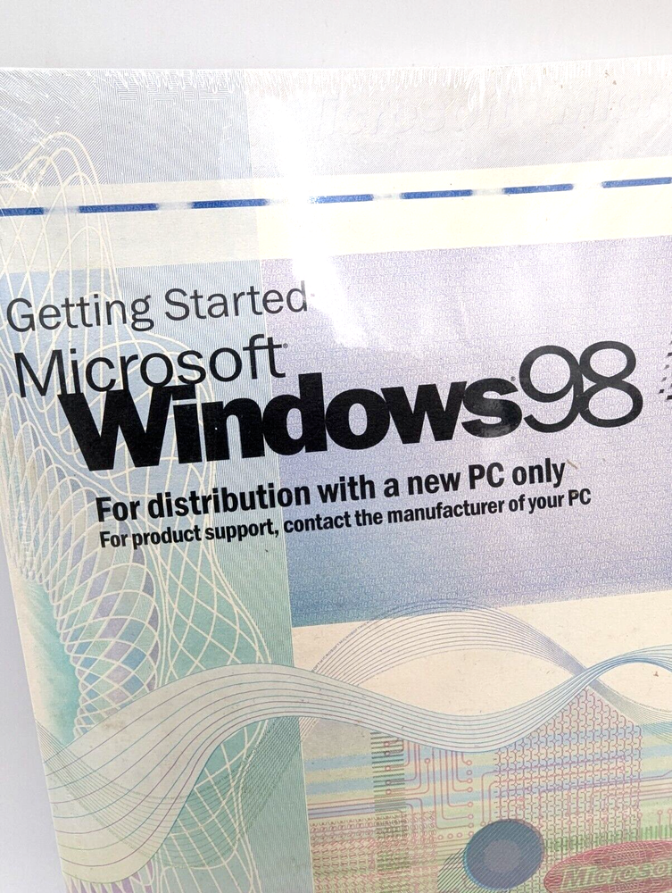 Microsoft Windows 98 New Sealed CD w/ COA & Product Key