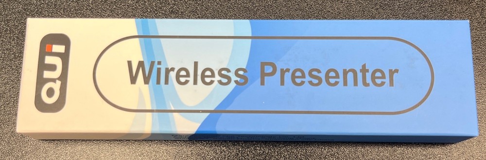 QUI RF 2.4GHz Wireless Presenter Remote Presentation Laser Pointer - Mac PC; t27