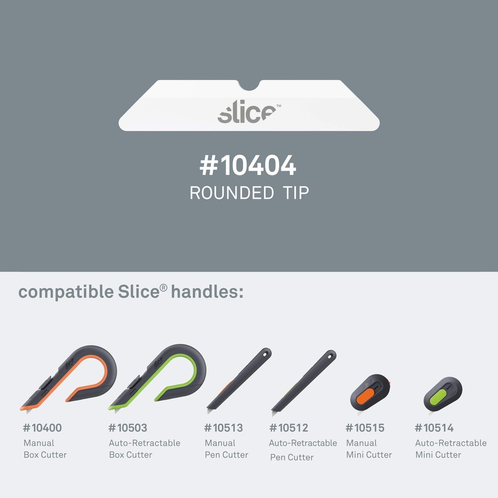 Slice Replacement Blade, Ceramic, Finger-Friendly, Pointed Tip (10408)