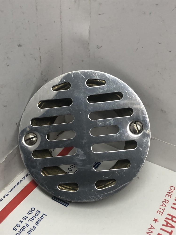 2" FNPT LOW PROFILE DRAIN- 2" IPS Brass Drain with Chrome Grid