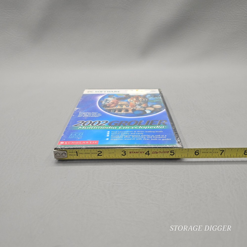 NEW Scholastic The 2002 Grolier Multimedia Encyclopedia PC Software for Windows