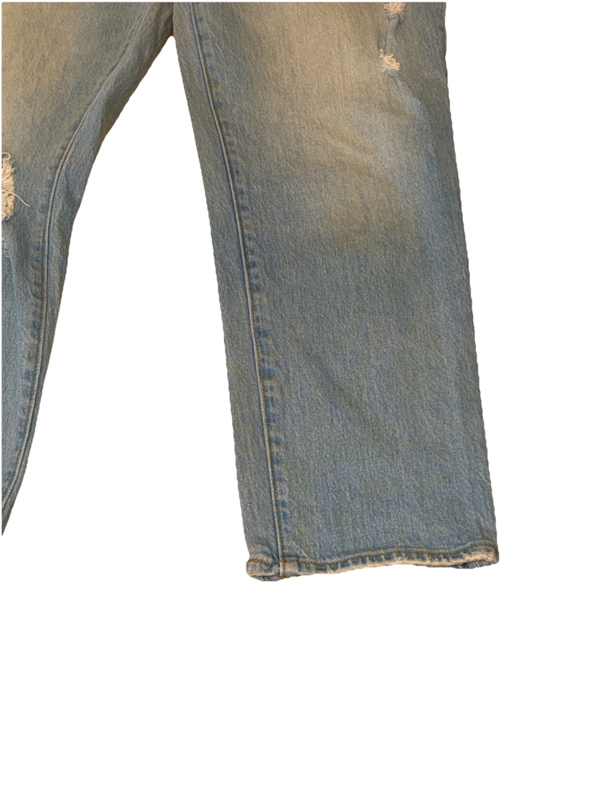 Abercrombie & Fitch The Boyfriend Mid Rise Distressed Blue Jeans Womens 29/8