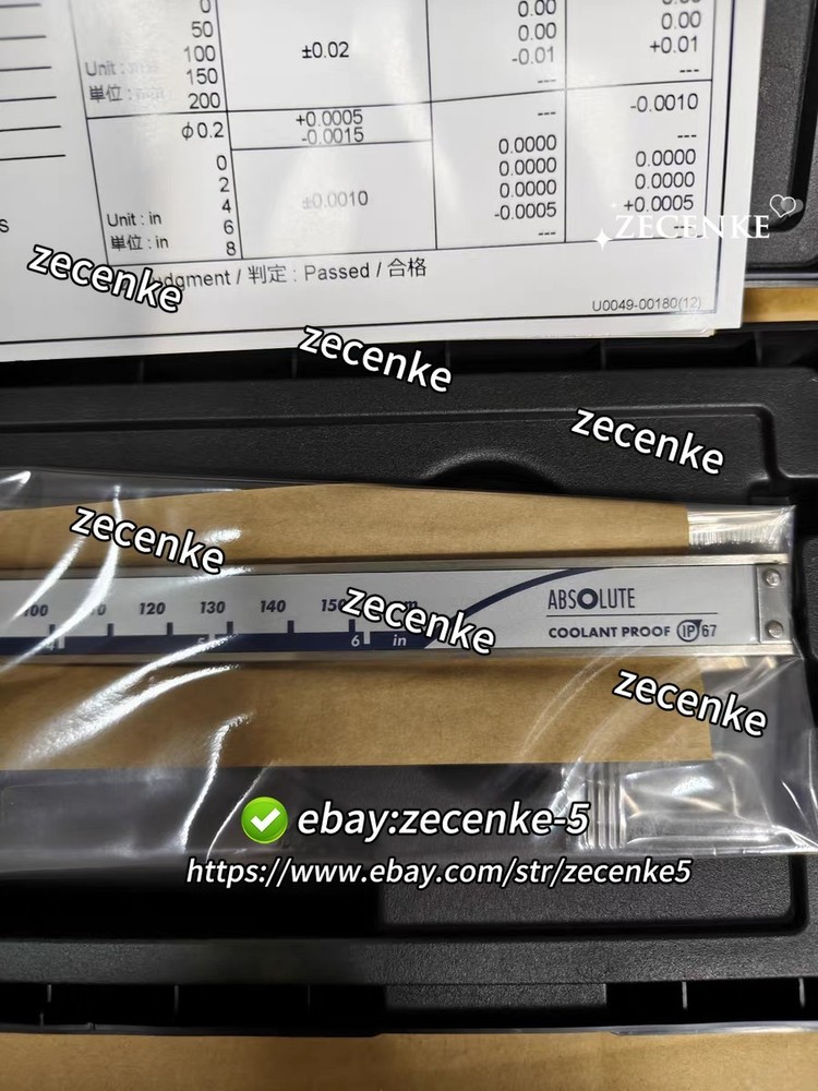 Mitutoyo 500-752-20 Coolant Proof Caliper 0-6"/150mm Range