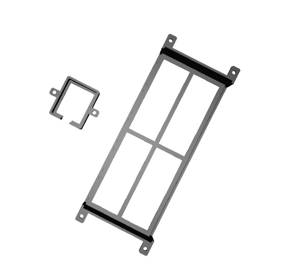 Displayport 2x2 KVM Switch Under-Desk Mount