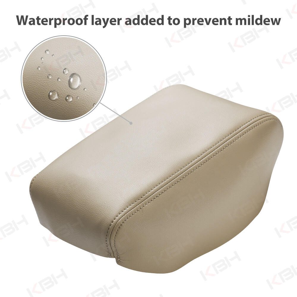 Fits 2000-2004 Toyota Avalon Leather Center Console Lid Armrest Cover Beige Tan