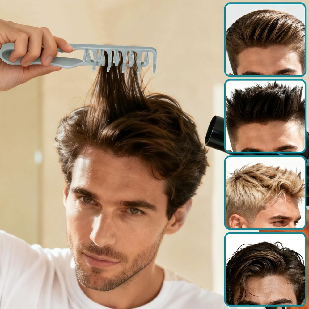 Utmiga Texture Comb, Volumizing Fluffy Styling Comb for Medium, Grey