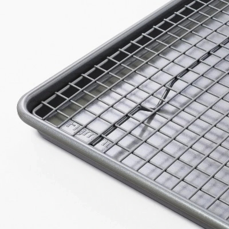 NO PACKAGING 2pc Nonstick Baking Sheet and Cooling Rack Set - Figmint™