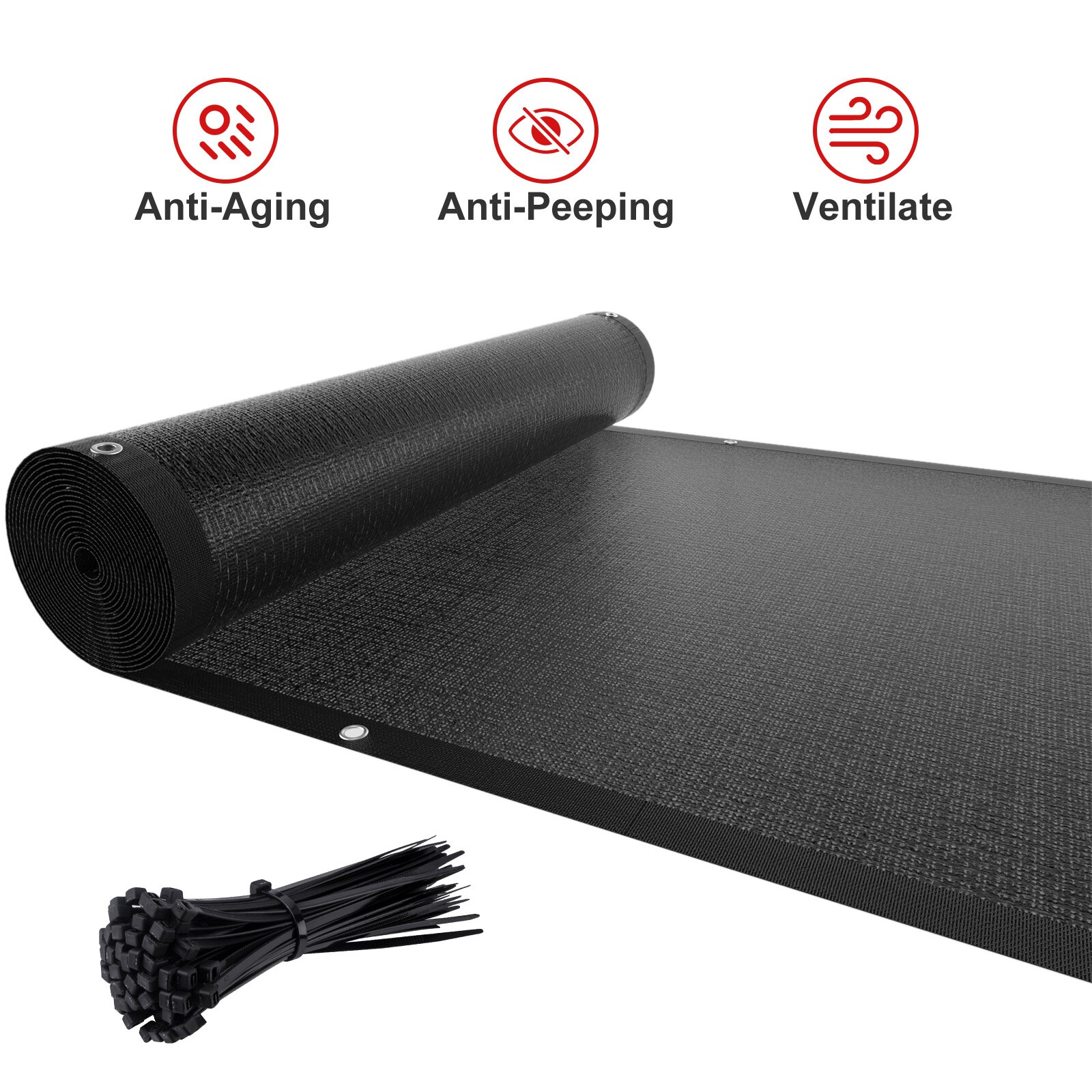 4/5/6/8 ft Privacy Fence Screen Garden Yard UV Windscreen Mesh Shade Net Cover