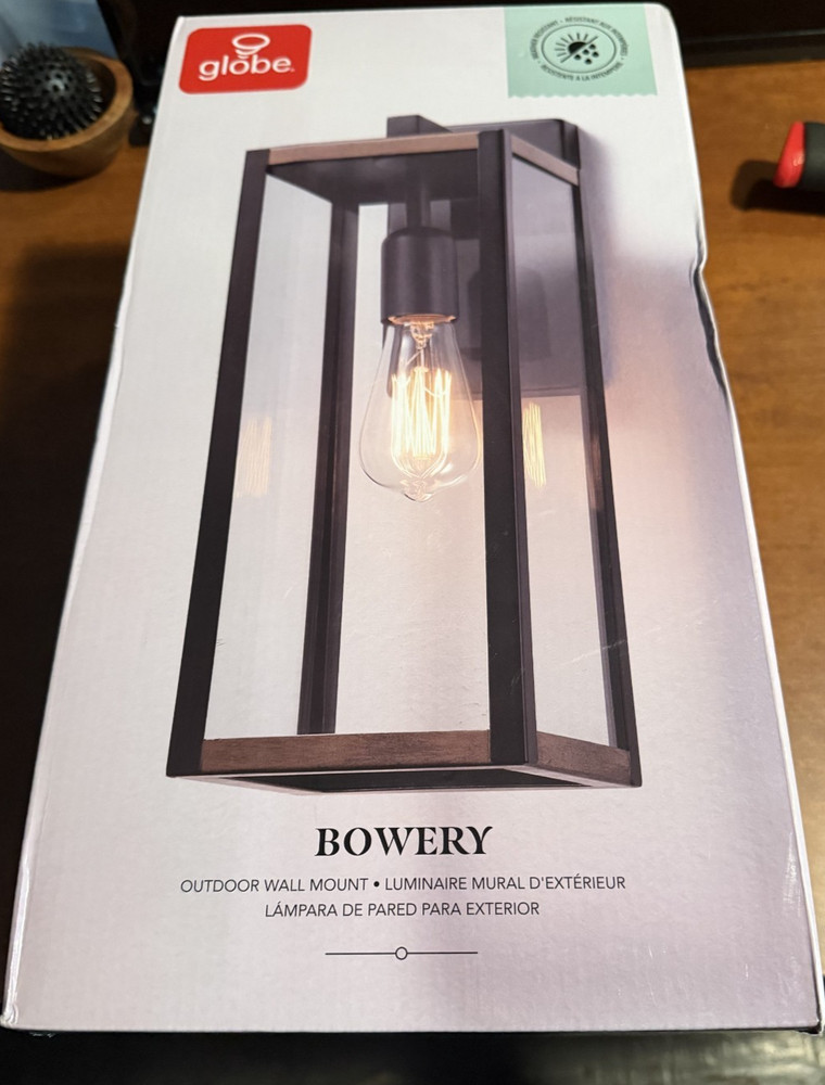 Globe Electric Bowery 16" Tall Outdoor Wall Sconce
