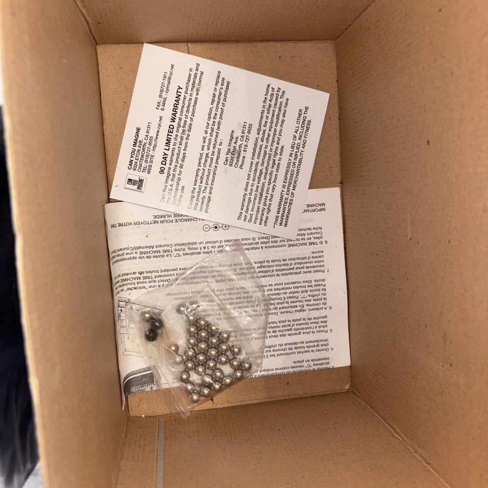 Time Machine Rolling Ball Kinetic Clock Hoffman Products Version New Open Box