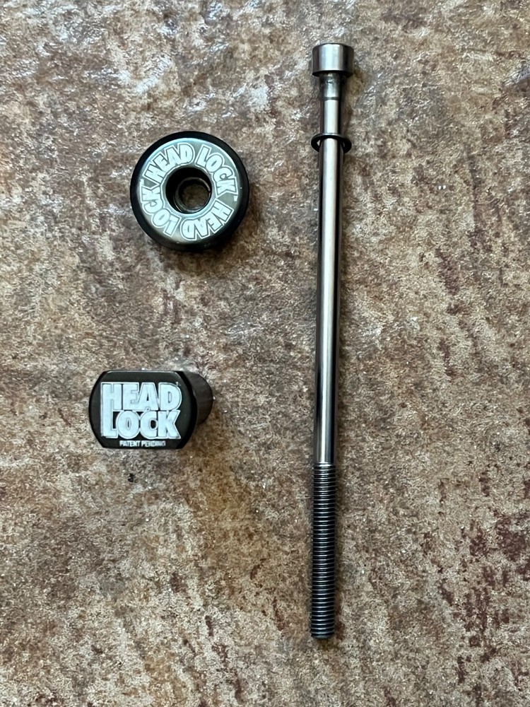 Black 1990s Azonic HEAD LOCK 1-1/8" Threadless Locking Stem Bolt Mid School BMX