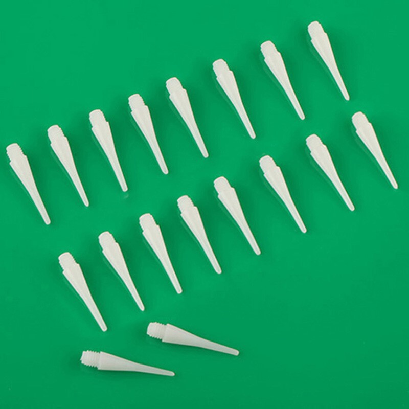 50PCS Durable Soft PlasticTips Points Needle Replacement White New W2U7