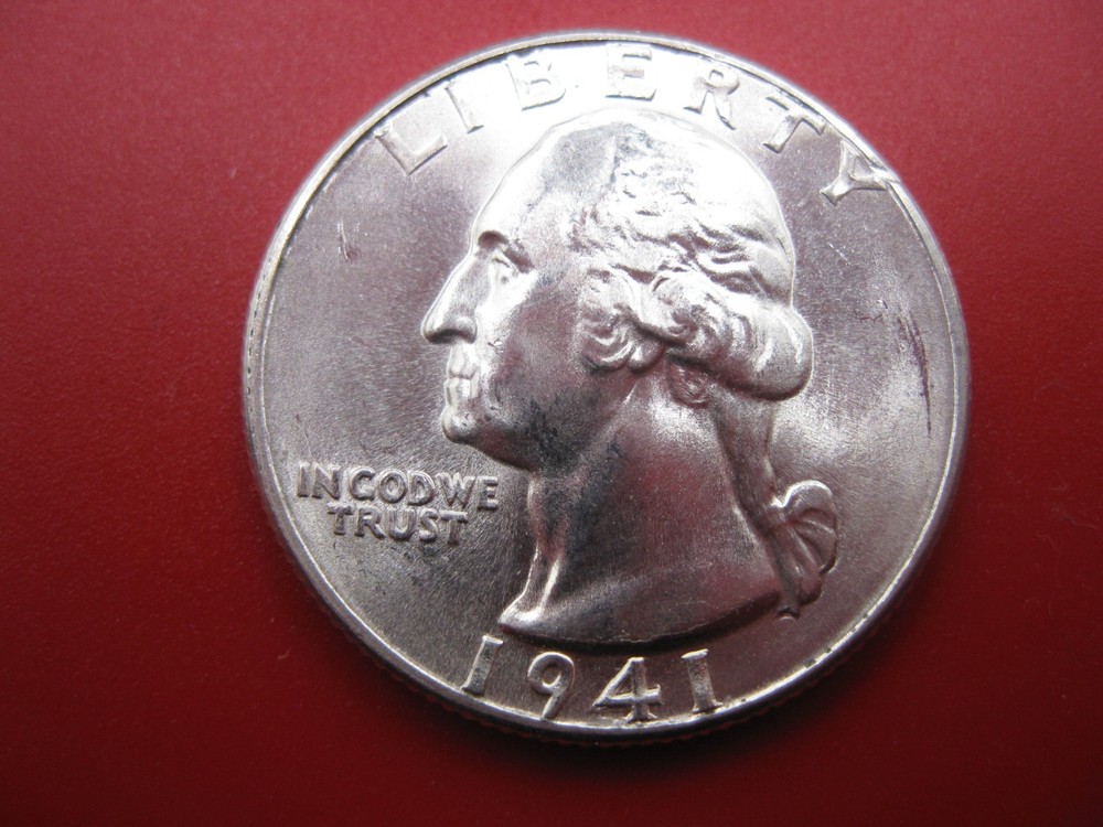 1941 Washington Silver Quarter Dollar Gem BU!!