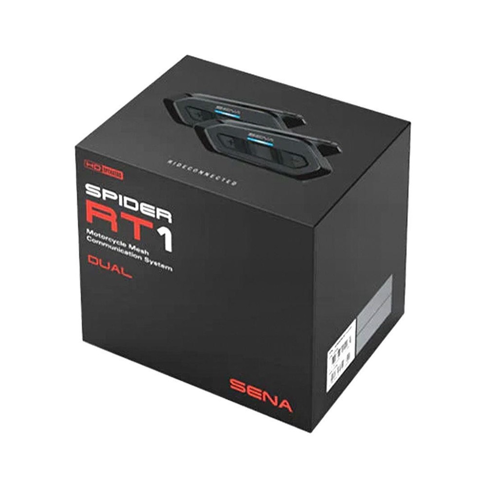 Sena Spider RT1 Dual Pack Mesh Bluetooth Motorcycle Helmet Intercom Comms System