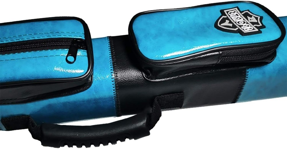 Durable 2x2 Hard Cue Case with Adjustable Strap for Billiards Players