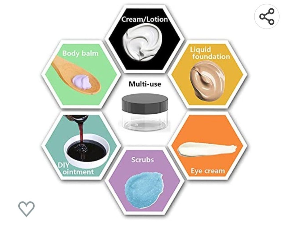 12pc. 1.7 Oz Plastic Jars With Lids