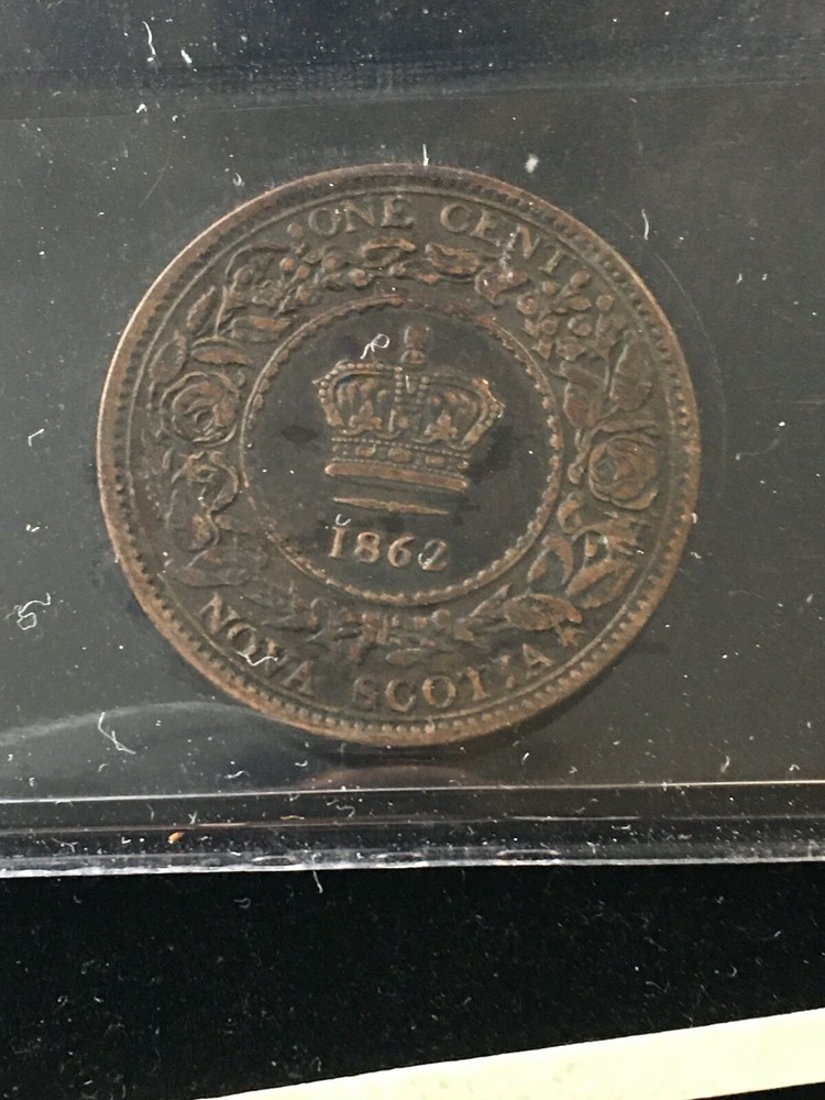 1862 ICCS Graded Nova Scotia, One Cent, **VF-30**