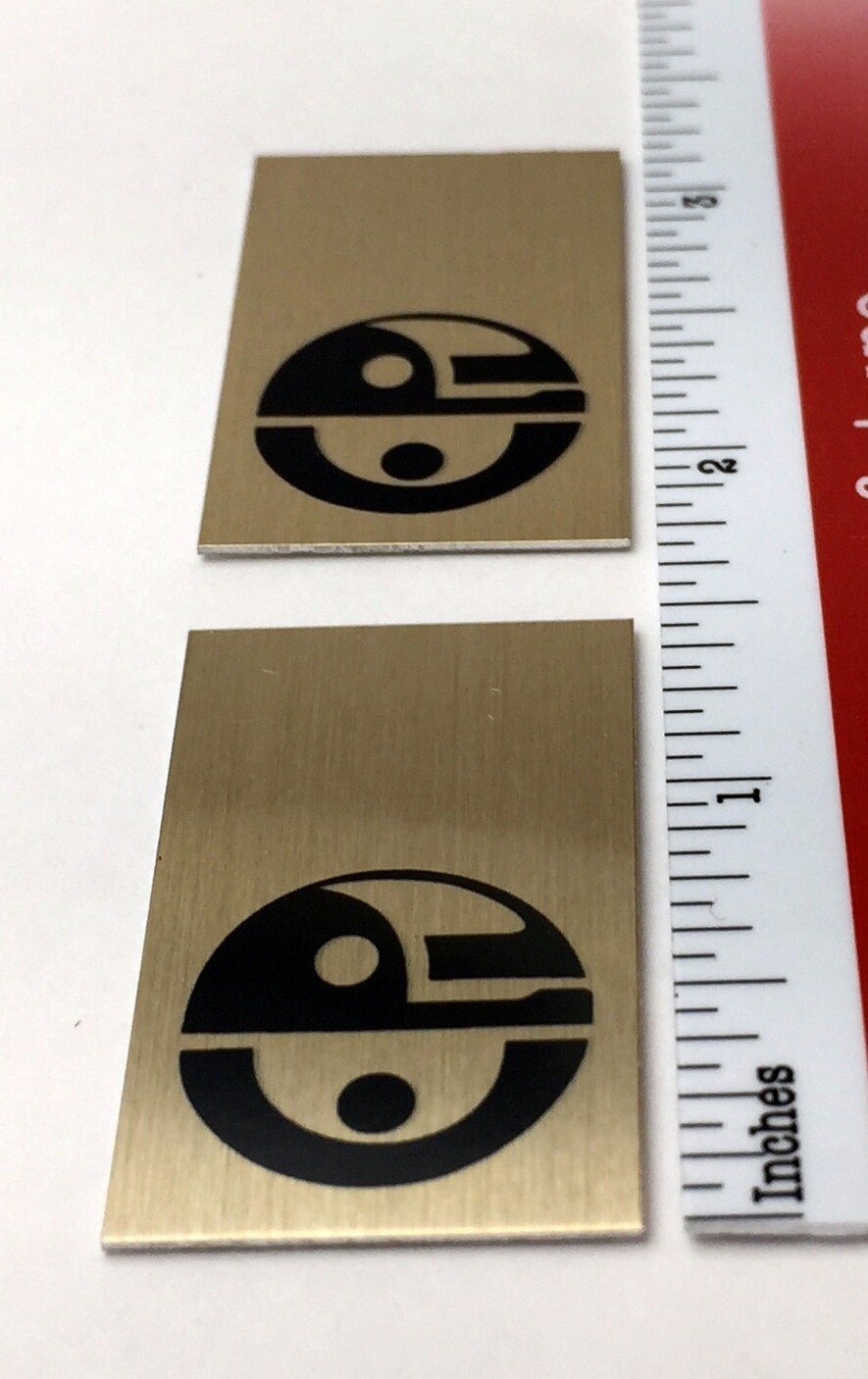 EPI Speaker Badge Logo Emblem Custom Aluminum Pair